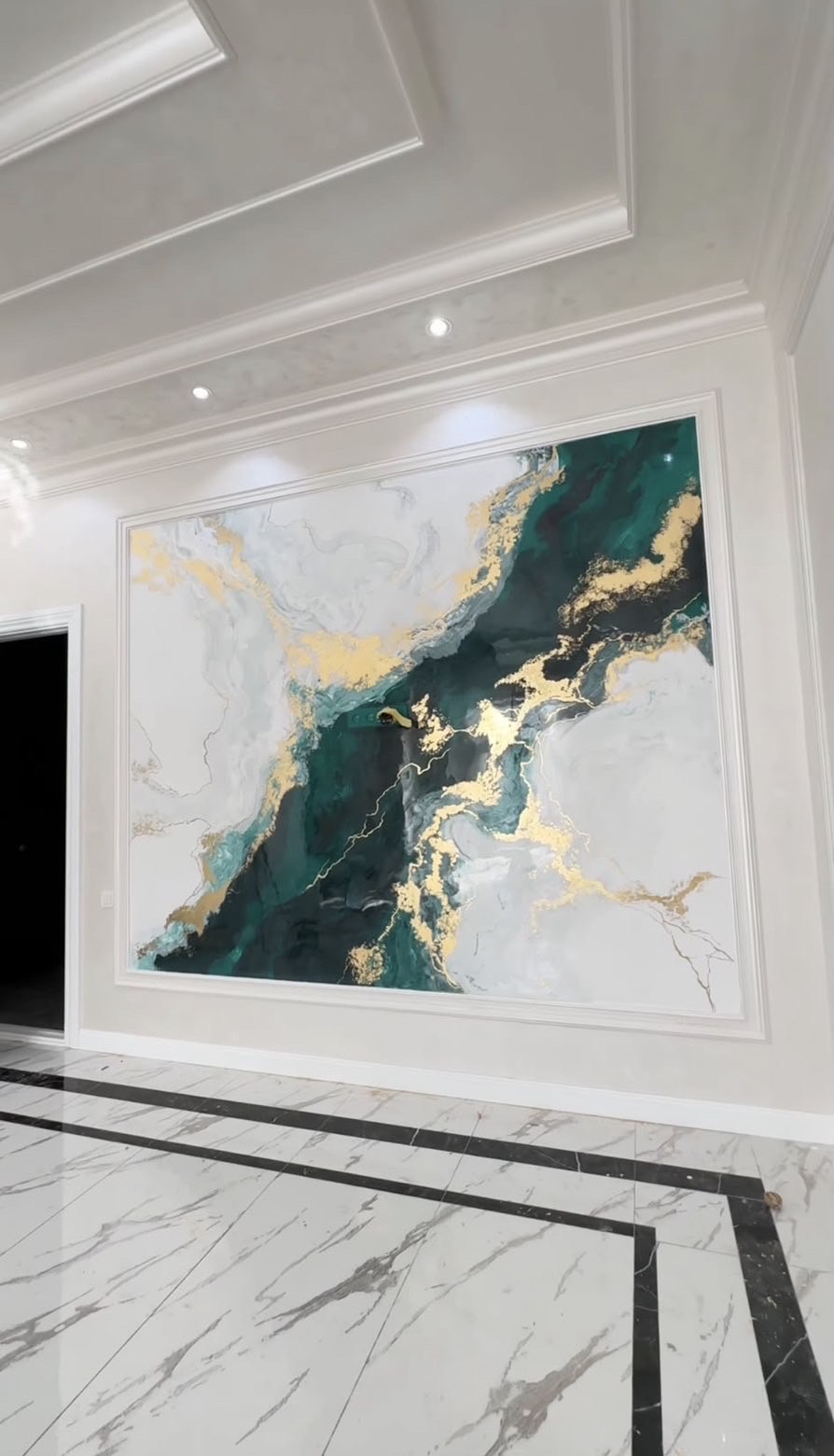 Emerald & Gold Leaf